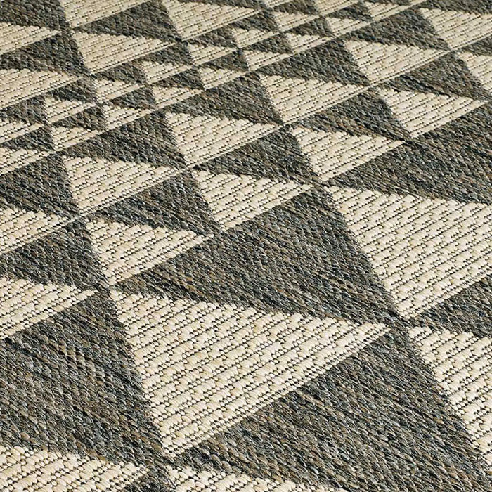 Oriental Weavers moda flatweave prism grey Brown Kitchen  Geometric Rug.