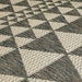 Oriental Weavers moda flatweave prism grey Brown Kitchen  Geometric Rug.