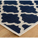 Oriental Weavers moda flatweave trellis blue Blue Kitchen  Geometric Rug.