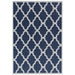 Oriental Weavers moda flatweave trellis blue Blue Kitchen  Geometric Rug.