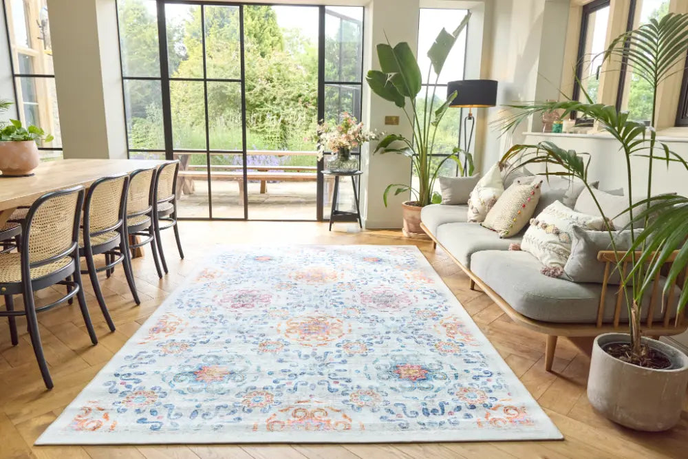 Hug Rug Eco-Washable Modern Damask