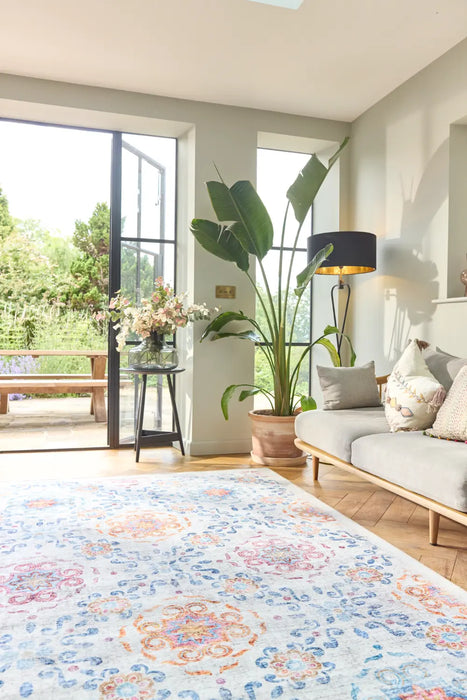 Hug Rug Eco-Washable Modern Damask