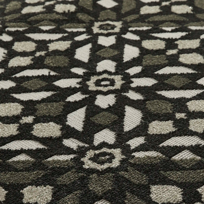Oriental Weavers monaco ow mosaic Grey, Black Bedroom   Rug.