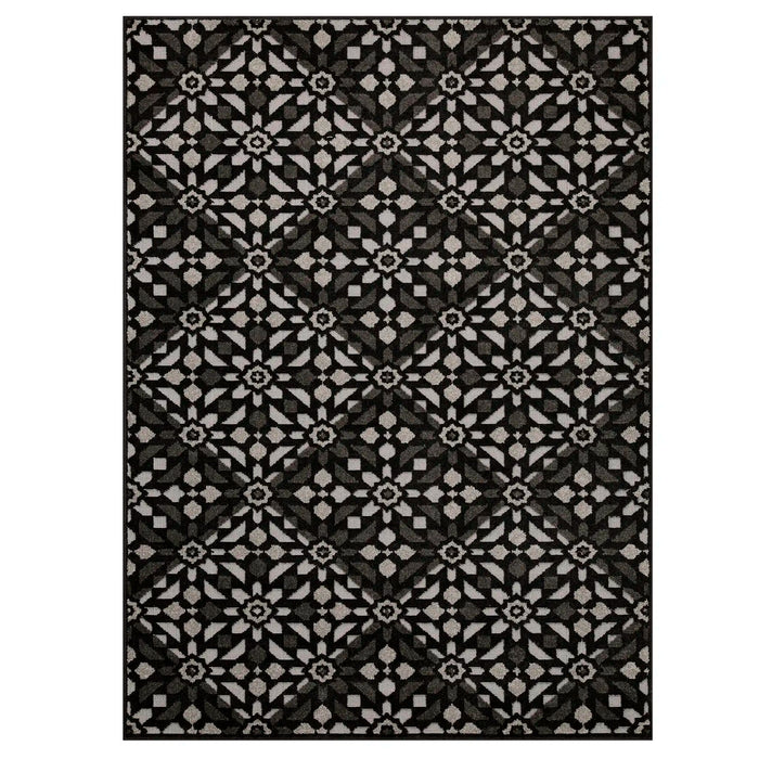 Oriental Weavers monaco ow mosaic Grey, Black Bedroom   Rug.