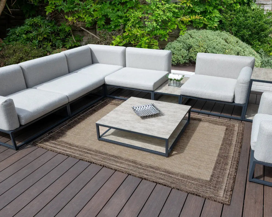 SUMAC Indoor Outdoor SUM102 Beige Brown Rug
