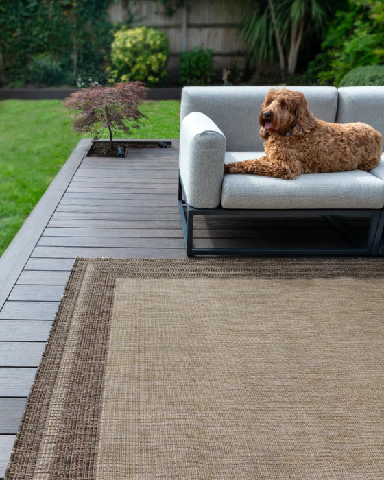 SUMAC Indoor Outdoor SUM102 Beige Brown Rug