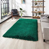 Think Rugs montana jewel green Green Living Room Shaggy Rug.