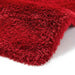 Think Rugs montana red Red Living Room Shaggy Rug.