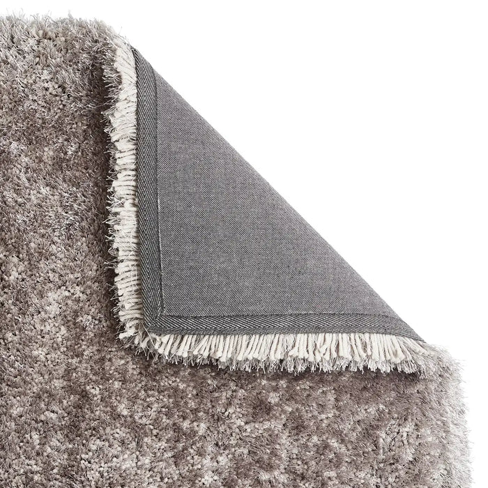 Think Rugs montana silver Grey Living Room Shaggy Rug.