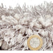 Think Rugs montana silver Grey Living Room Shaggy Rug.