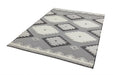 Asiatic monty mn01 black cream tribal Grey, Black, Ivory, Cream Living Room Geometric Rug.