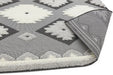 Asiatic monty mn01 black cream tribal Grey, Black, Ivory, Cream Living Room Geometric Rug.