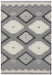 Asiatic monty mn01 black cream tribal Grey, Black, Ivory, Cream Living Room Geometric Rug.