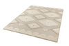 Asiatic monty mn02 natural cream tribal Multicoloured, Cream Living Room Geometric Rug.