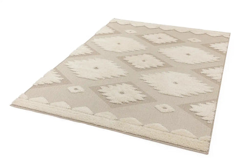 Asiatic monty mn02 natural cream tribal Multicoloured, Cream Living Room Geometric Rug.