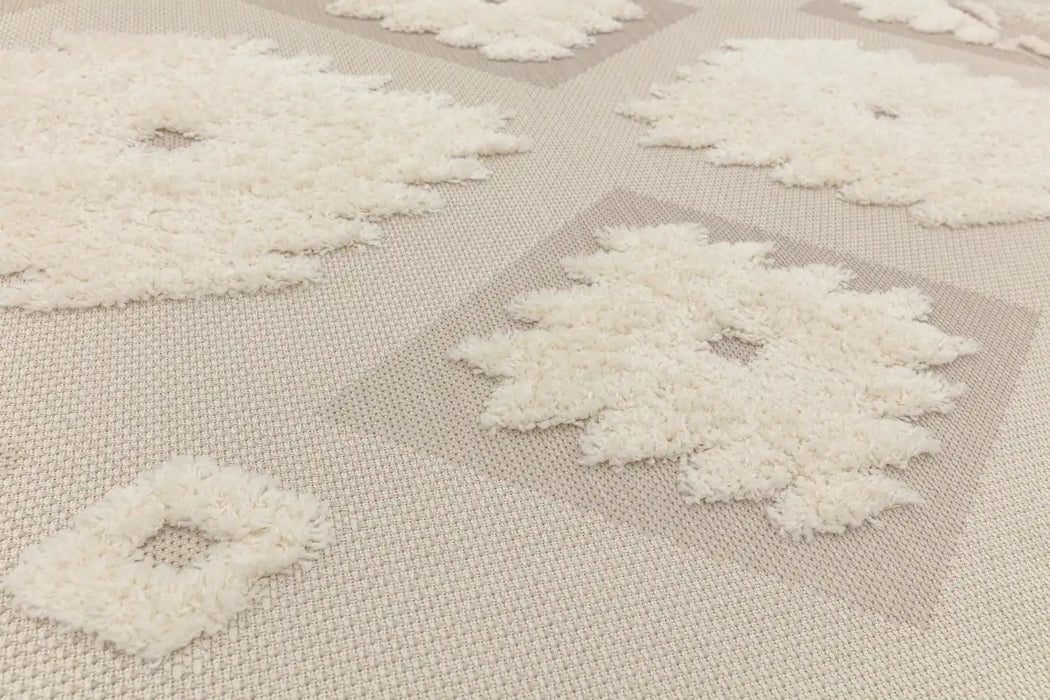 Asiatic monty mn02 natural cream tribal Multicoloured, Cream Living Room Geometric Rug.