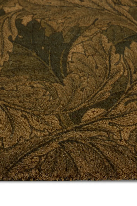 Morris & Co Door Mat Printed Coir Acanthus