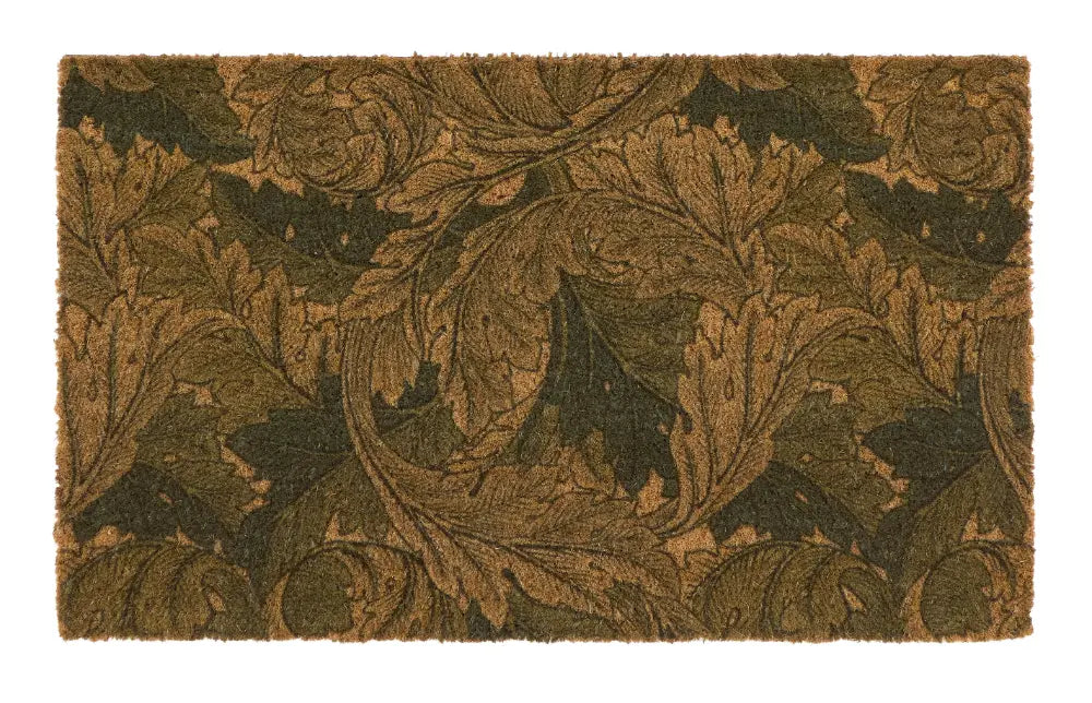 Morris & Co Door Mat Printed Coir Acanthus