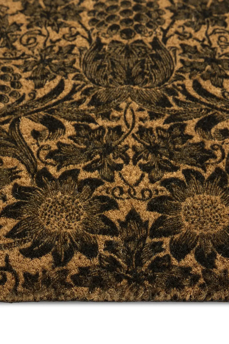 Morris & Co Door Mat Printed Coir Sunflower