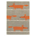 Scion scion hand tufted mr fox cinnamon orange 25303 Brown, Multicoloured, Orange Living Room Wool Rug.