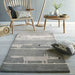 Scion scion hand tufted mr fox silver 25304 Grey Living Room Wool Rug.