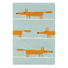 Scion scion hand tufted mr fox aqua 25308 Blue, Green, Multicoloured, Orange Living Room Wool Rug.