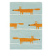 Scion scion hand tufted mr fox aqua 25308 Blue, Green, Multicoloured, Orange Living Room Wool Rug.