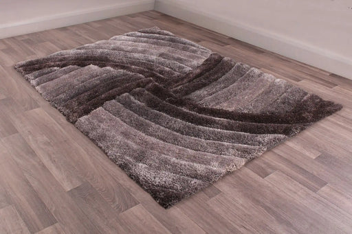 URCO 3d carved mumbai grey Grey Living Room Geometric Rug.