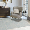 Asiatic muse mu02 blue swirl Blue Living Room Geometric Rug.