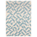 Asiatic muse mu03 blue shapes Blue, Cream Living Room Geometric Rug.