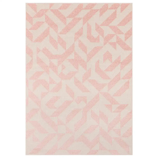 Asiatic muse mu04 pink shapes Pink Living Room Geometric Rug.