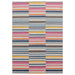 Asiatic muse mu06 multi stripe Multicoloured Living Room Geometric Rug.