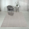 Asiatic muse mu09 grey linear Grey Living Room Geometric Rug.