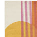 Asiatic muse mu13 orange retro Yellow, Multicoloured, Orange Living Room Geometric Rug.