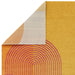Asiatic muse mu13 orange retro Yellow, Multicoloured, Orange Living Room Geometric Rug.