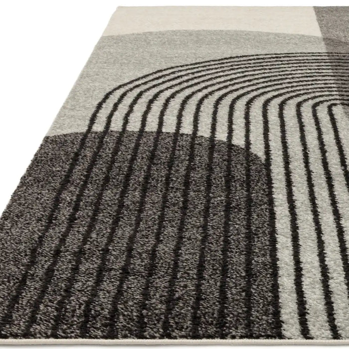 Asiatic muse mu14 grey retro Grey Living Room Geometric Rug.