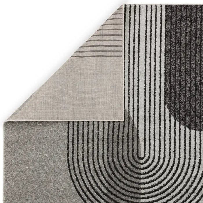 Asiatic muse mu14 grey retro Grey Living Room Geometric Rug.