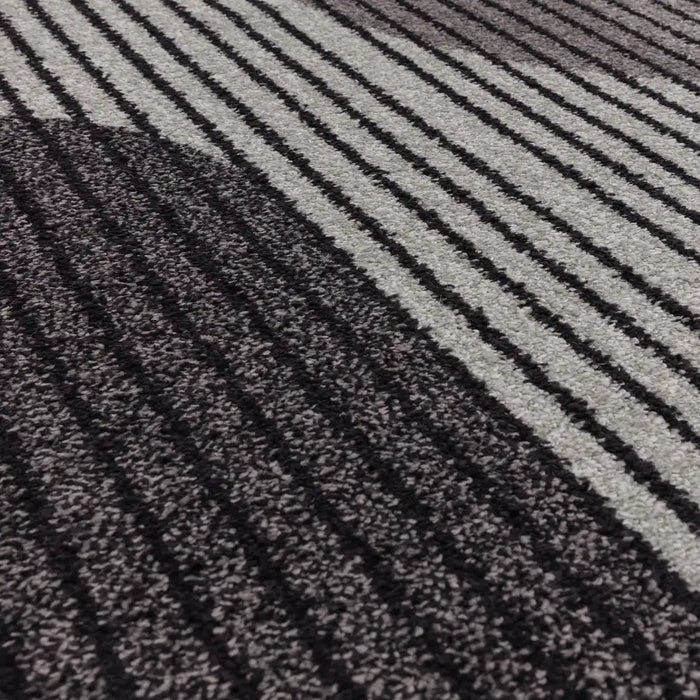 Asiatic muse mu14 grey retro Grey Living Room Geometric Rug.