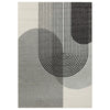 Asiatic muse mu14 grey retro Grey Living Room Geometric Rug.