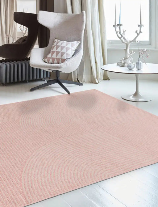 Asiatic muse mu17 pink geometric Pink Living Room Geometric Rug.