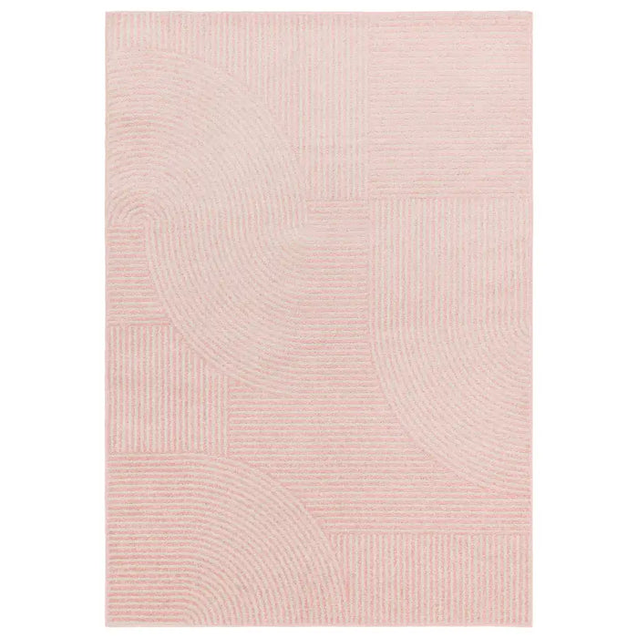 Asiatic muse mu17 pink geometric Pink Living Room Geometric Rug.