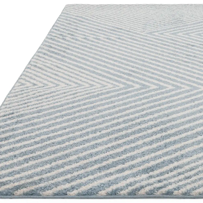 Asiatic muse mu19 blue cross Blue Living Room Geometric Rug.