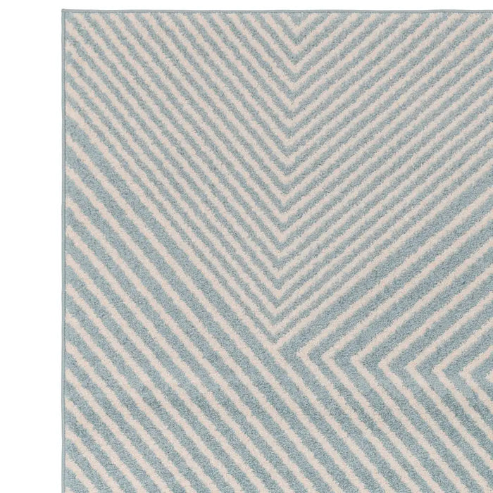 Asiatic muse mu19 blue cross Blue Living Room Geometric Rug.