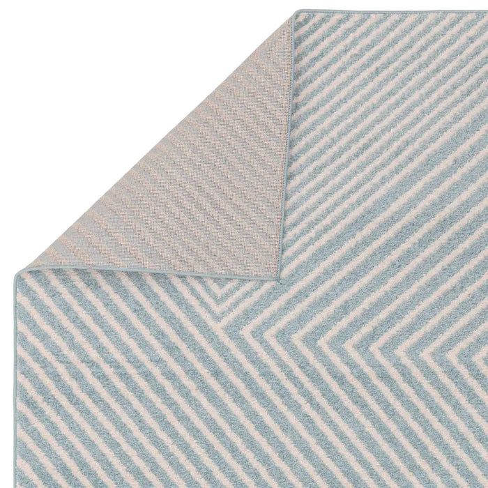 Asiatic muse mu19 blue cross Blue Living Room Geometric Rug.
