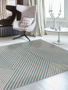 Asiatic muse mu19 blue cross Blue Living Room Geometric Rug.