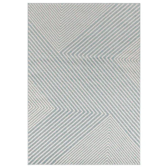 Asiatic muse mu19 blue cross Blue Living Room Geometric Rug.