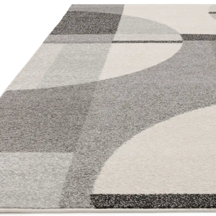 Asiatic muse mu20 grey art deco Grey Living Room Geometric Rug.