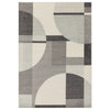 Asiatic muse mu20 grey art deco Grey Living Room Geometric Rug.