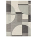 Asiatic muse mu20 grey art deco Grey Living Room Geometric Rug.