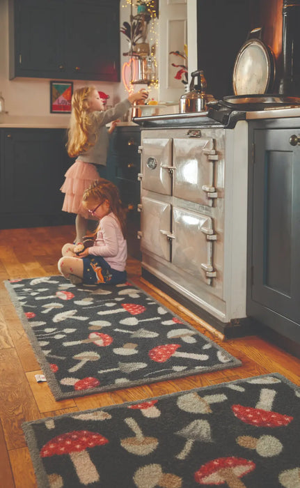 Patterned Hug Rug Mushroom 1 Runner